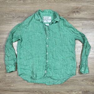 Frank & Eileen Green Linen Relaxed Shirt